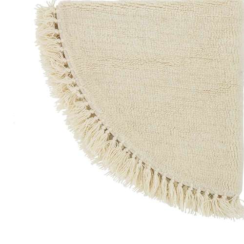 Round wool rug, 110 cm Lenea - natural