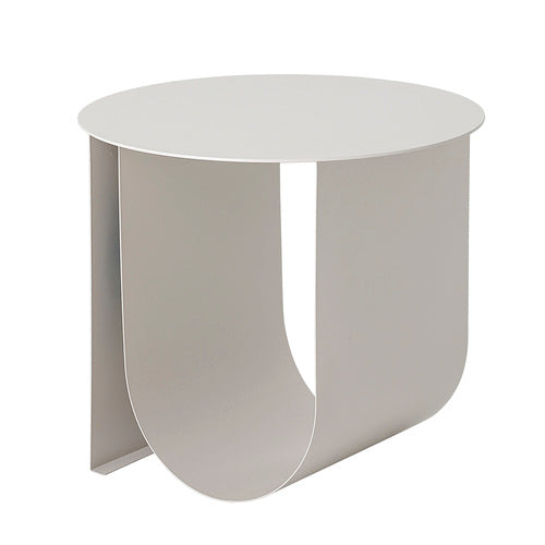 Gray Cher Metal Side Table