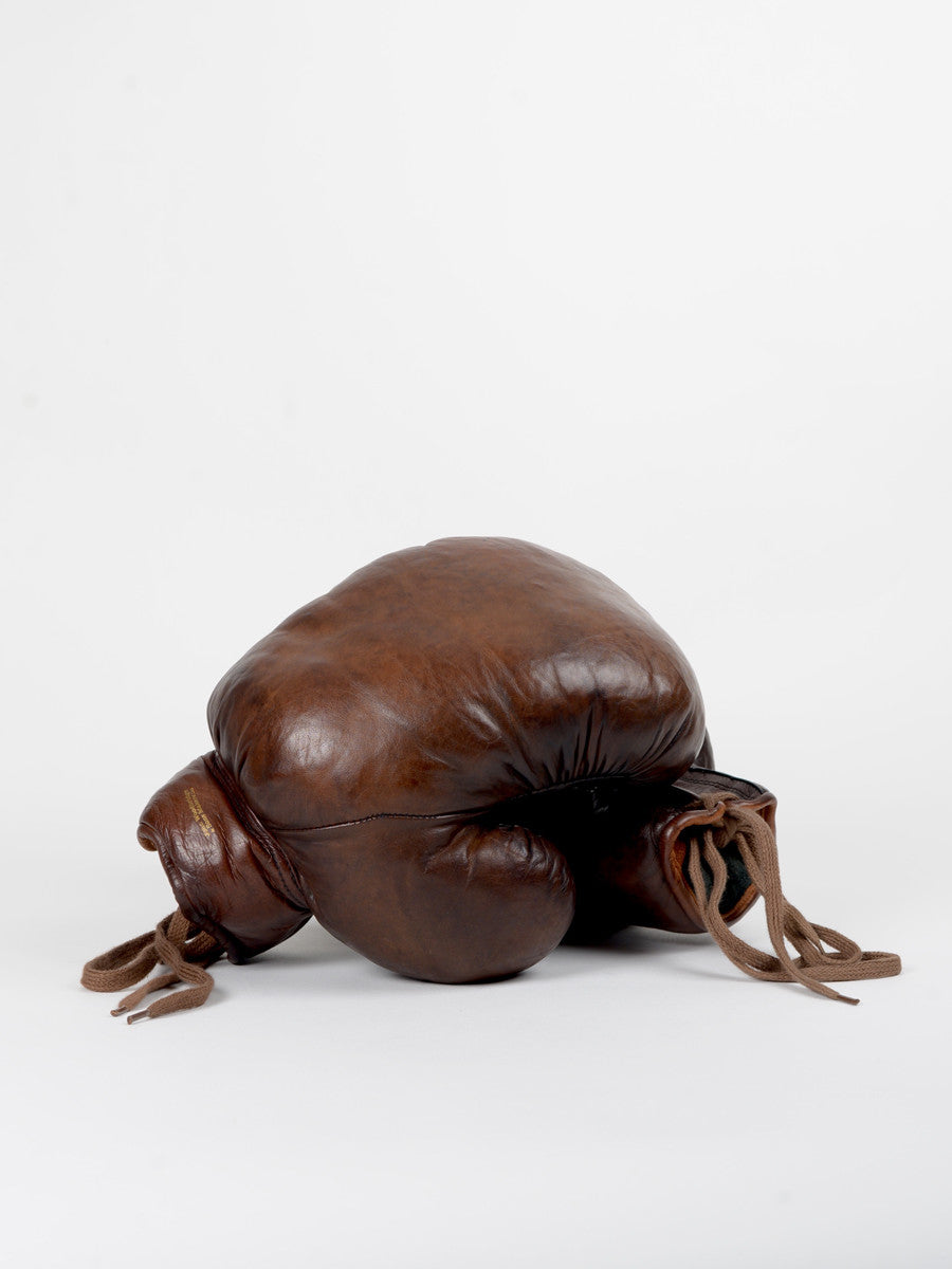 VINTAGE LEATHER BOXING GLOVES 1920 - Brown