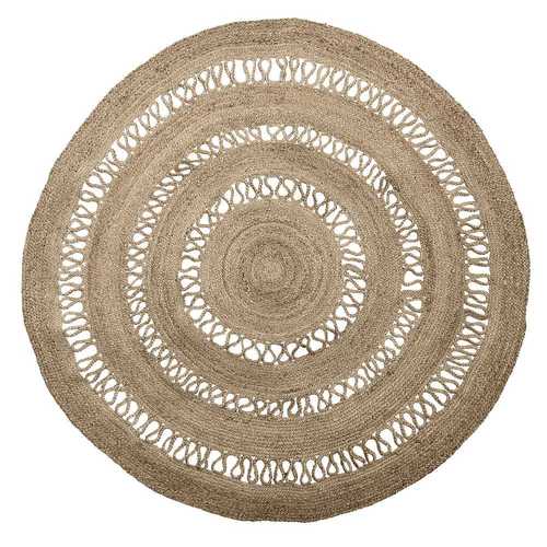 Jute rug "New Delhi" K 182 cm Thon - natural