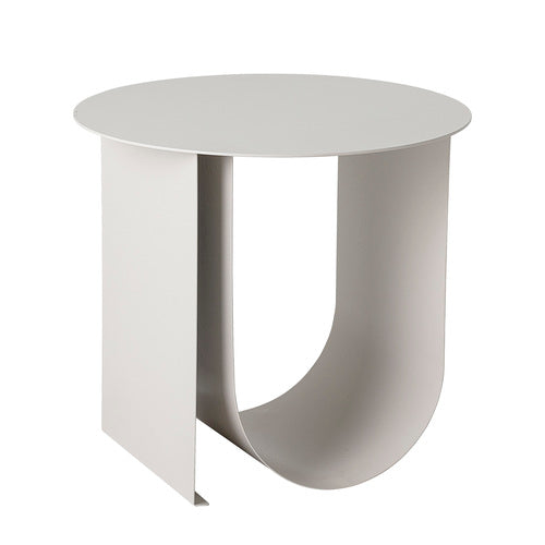 Gray Cher Metal Side Table