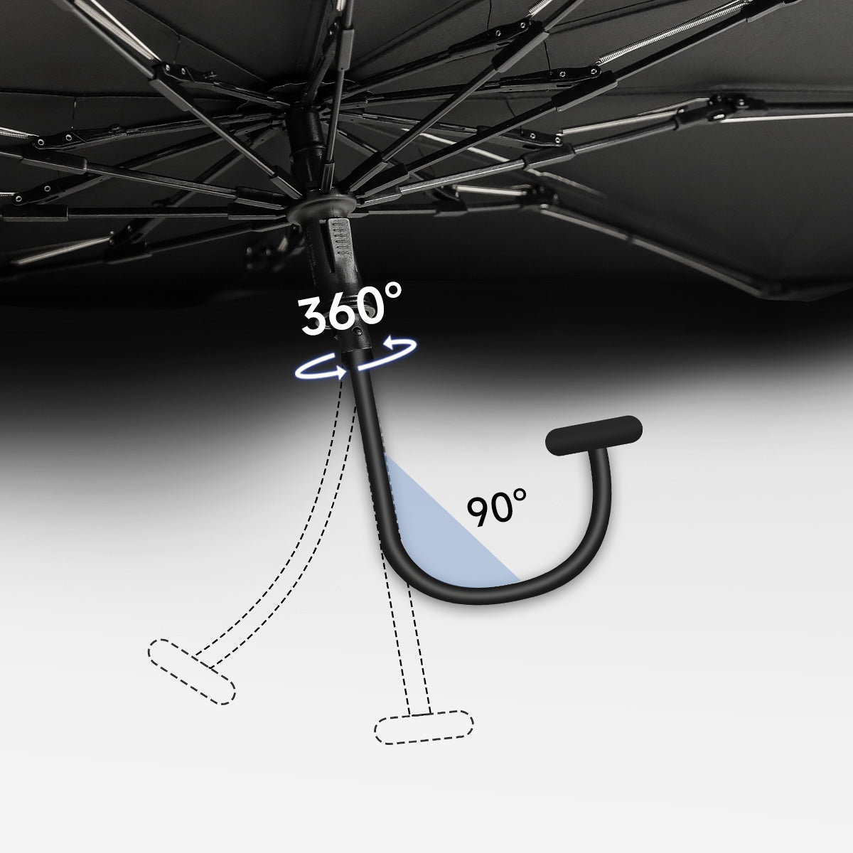 TPARTS Windshield Sunshade Umbrella