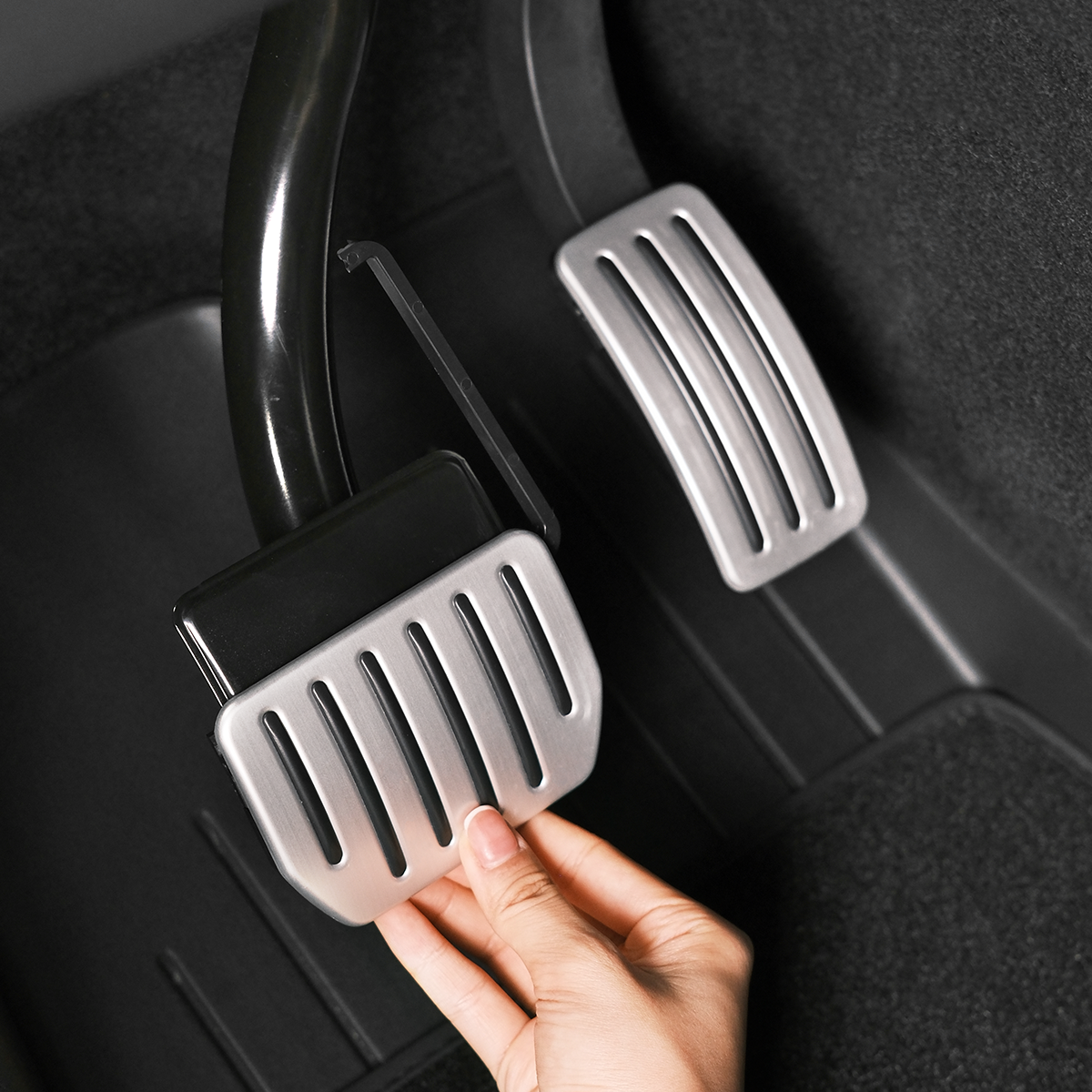 TPARTS Self-flip Lock Aluminum Performance Foot Pedal Set for Tesla Model 3 & Model Y