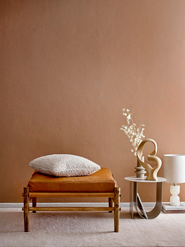 Gray Cher Metal Side Table