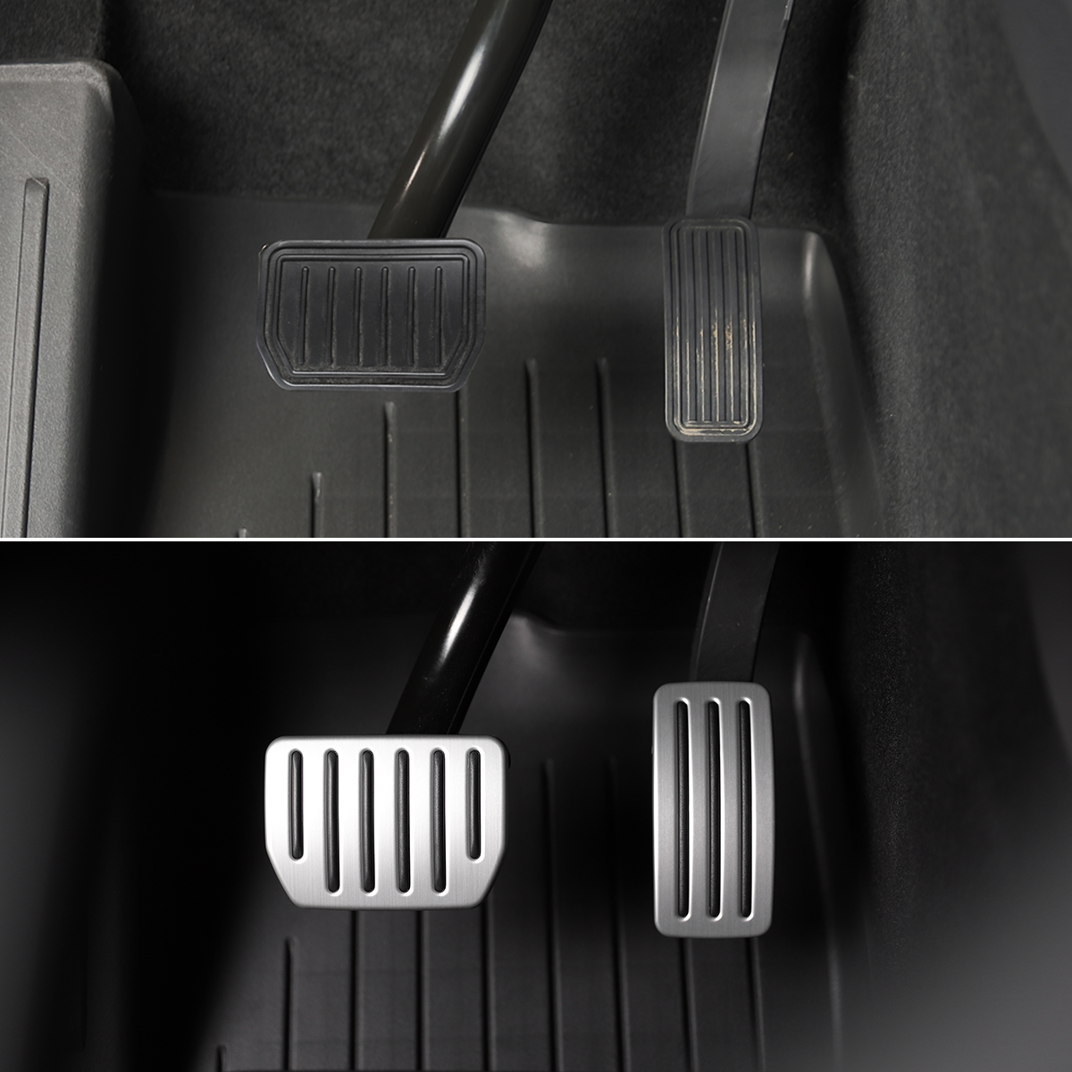 TPARTS Self-flip Lock Aluminum Performance Foot Pedal Set for Tesla Model 3 & Model Y