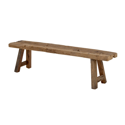 Pascal recycled wood bench - natural