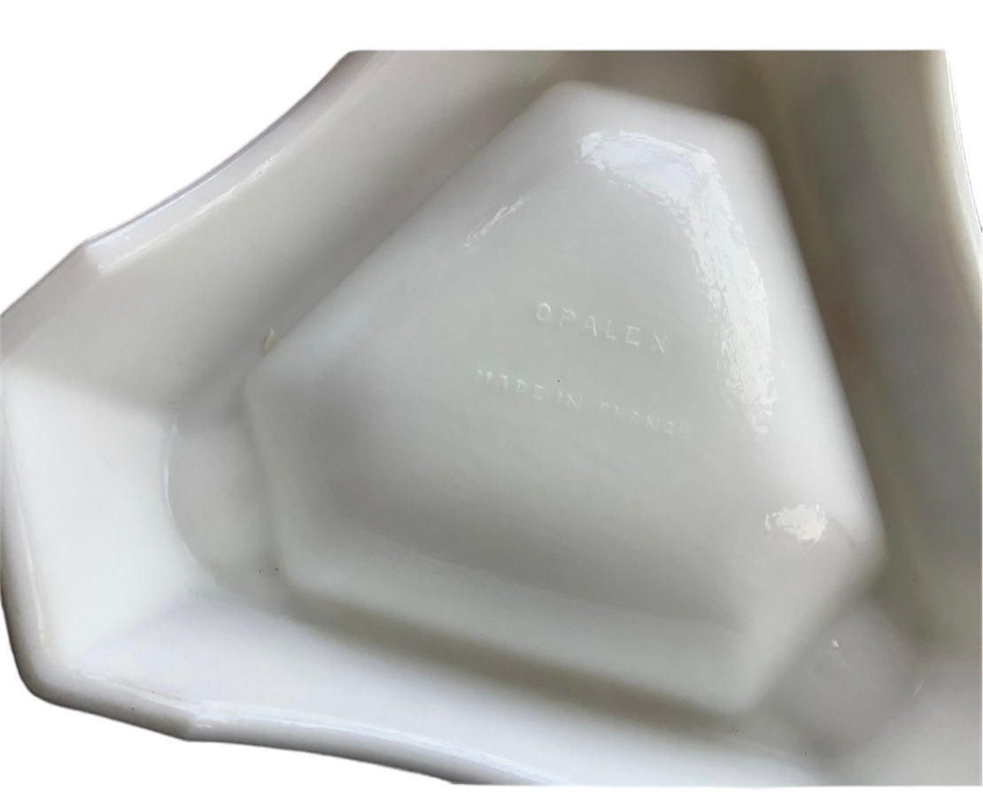 Vintage MARTINI glass triangle ashtray