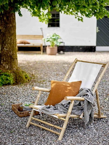 Korfu bamboo wood lounge chair