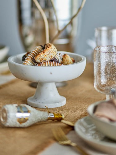 Eris serving bowl - white marble