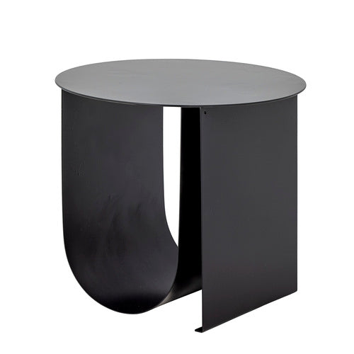 Black Cher Metal Side Table