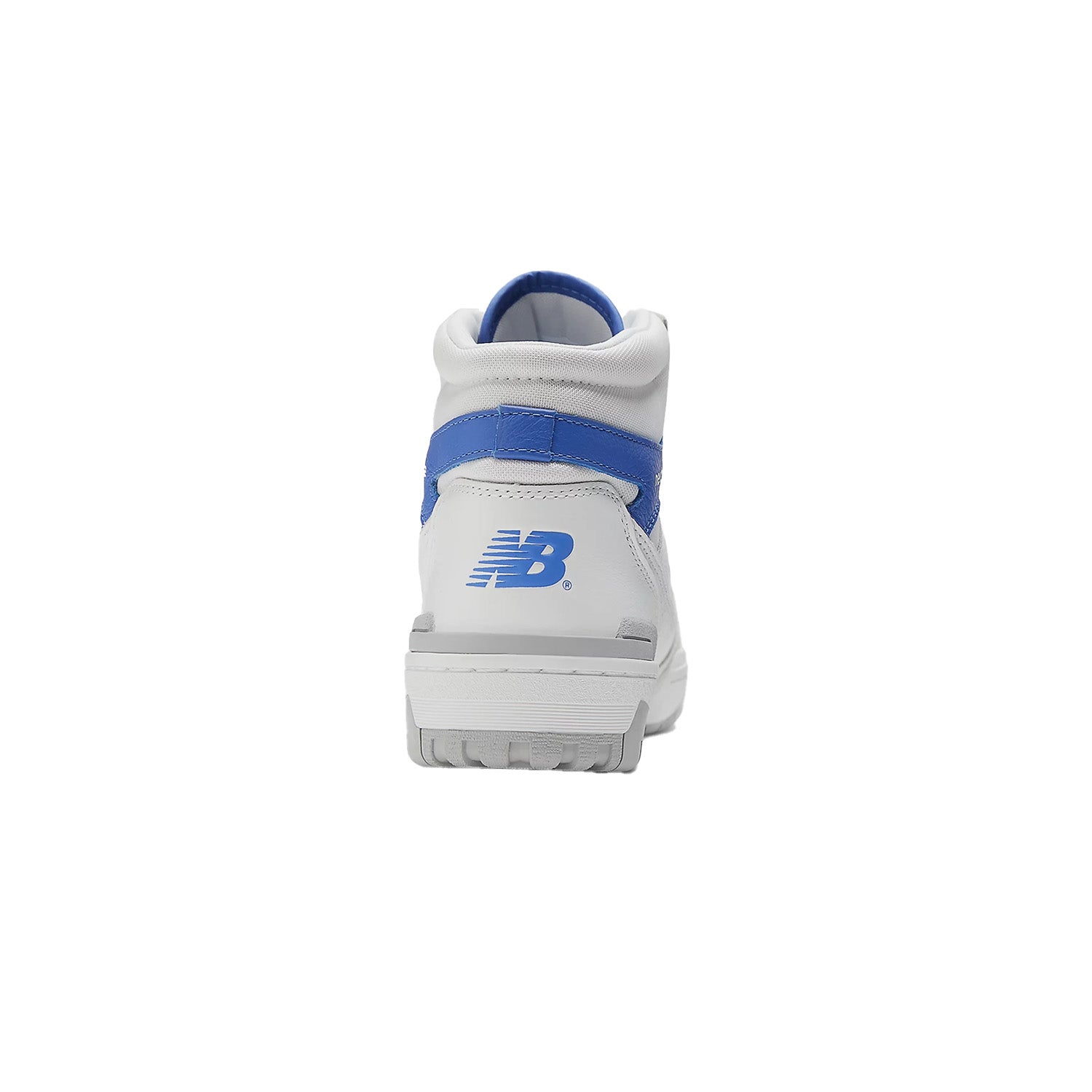 New Balance 650 White with marine blue and angora