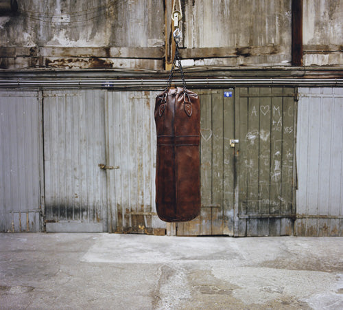 VINTAGE LEATHER PUNCHING BAG 1920 - Brown