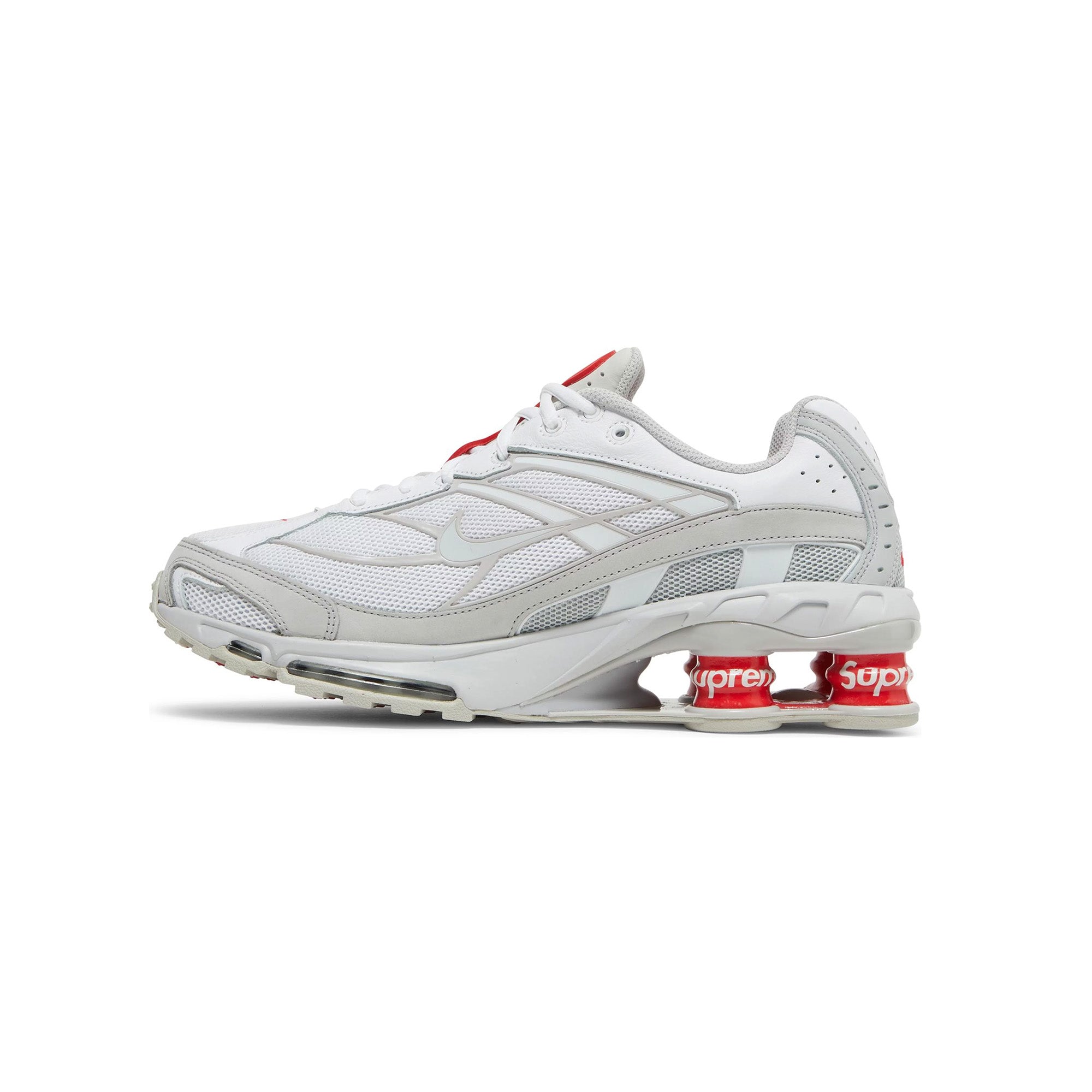 Supreme x Nike Shox Ride 2 לבן כסוף