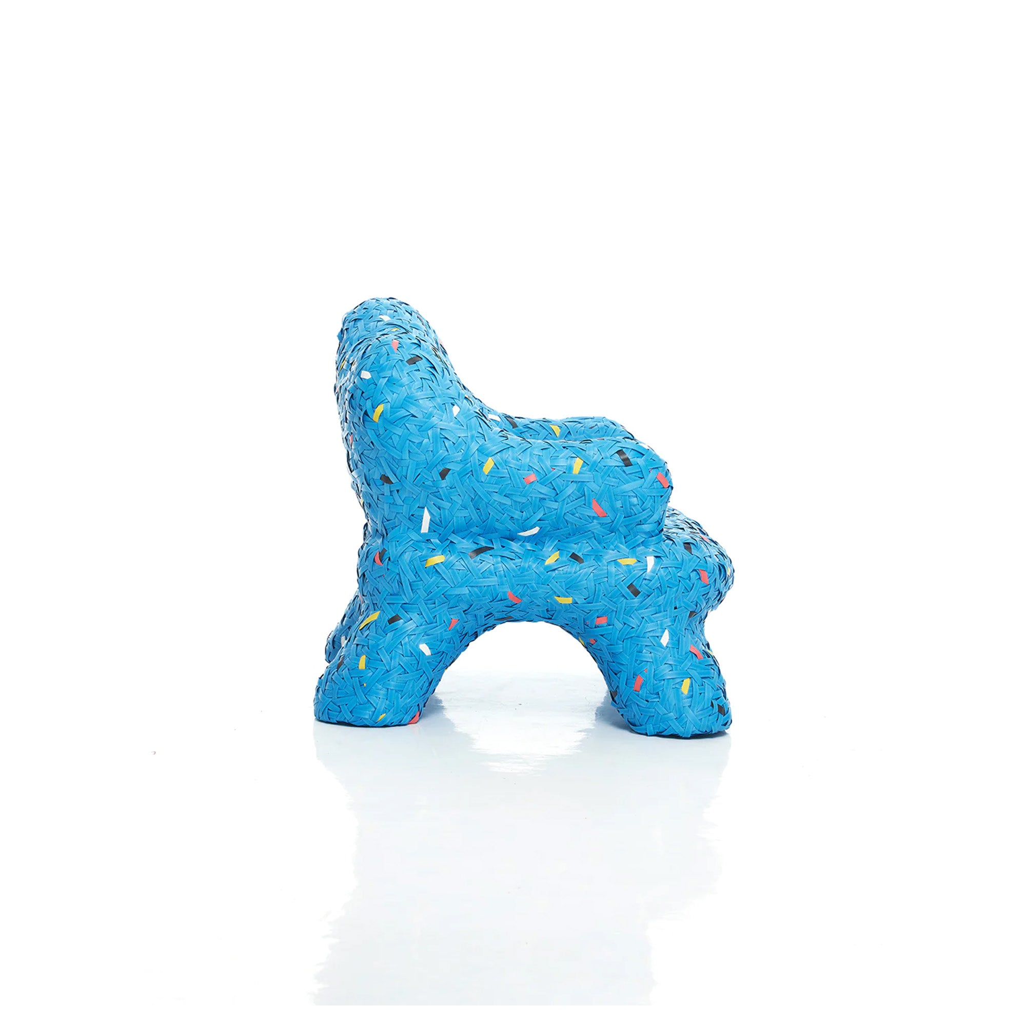 ARTISANAL WOVEN CHAIR - BLUE