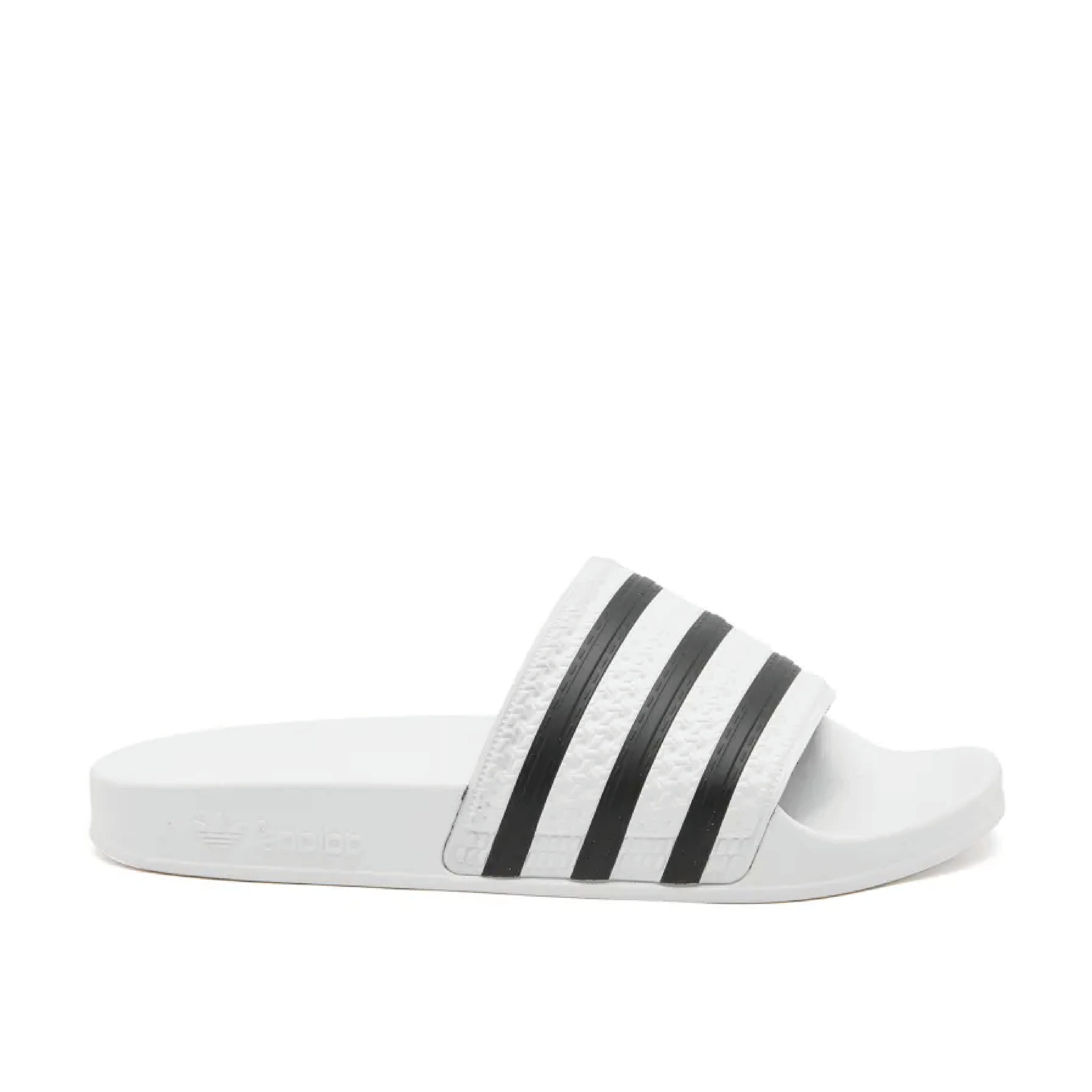 Adidas Adilette White & Black