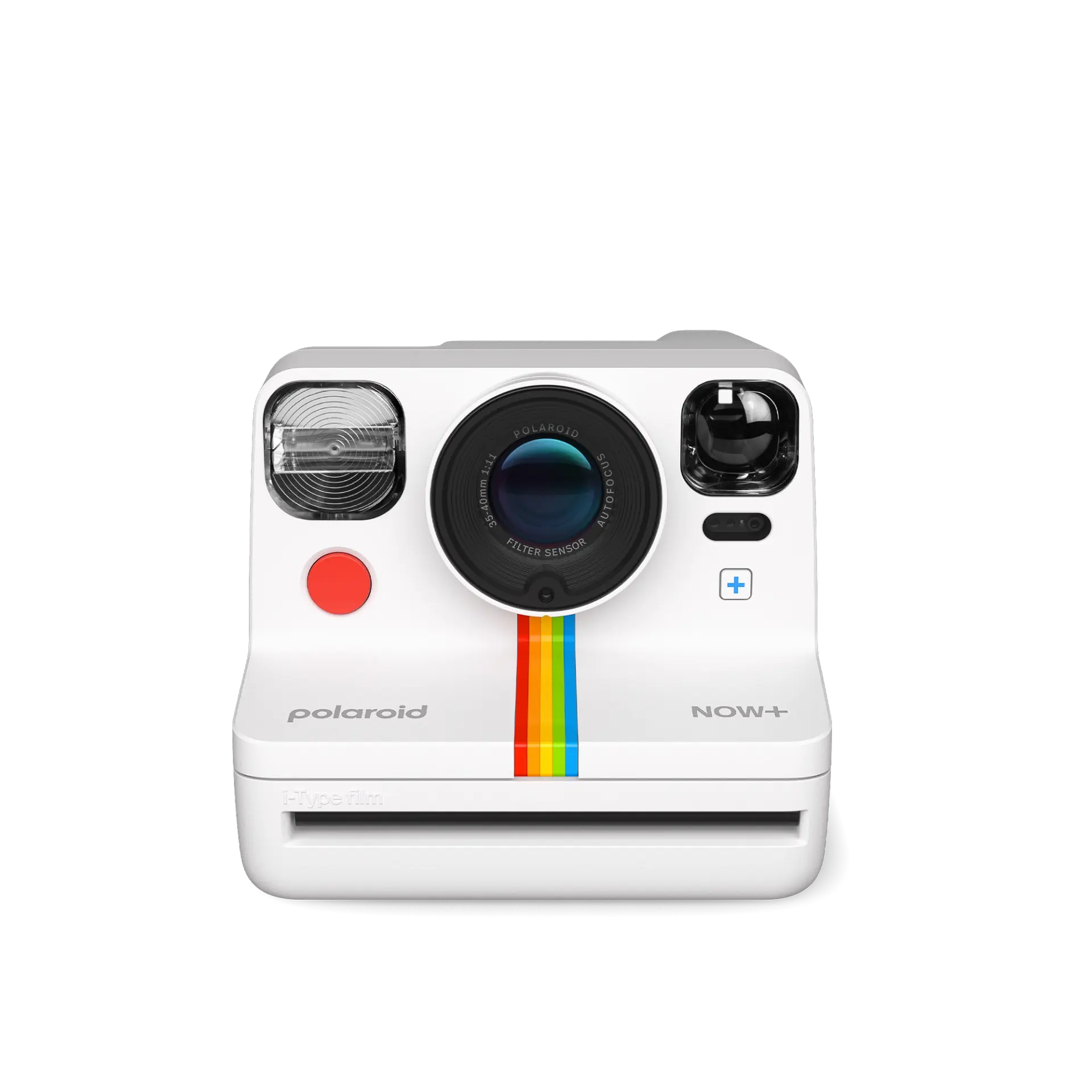 Polaroid Now+ דור 2 i-Type Instant Camera + 5 מסנני עדשות - WHITE