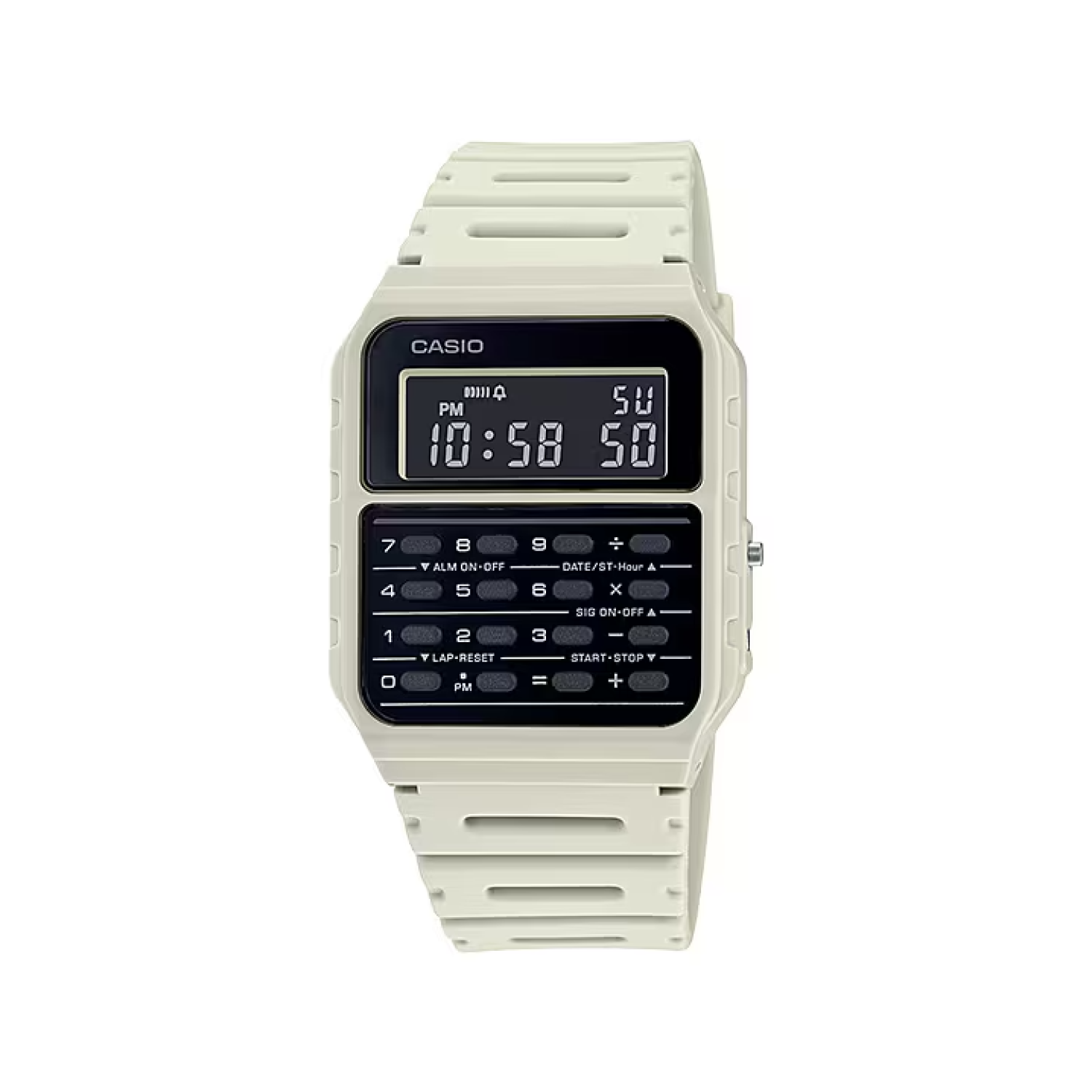 Casio CA-53WF-8B Calculator Beige Digital Watch