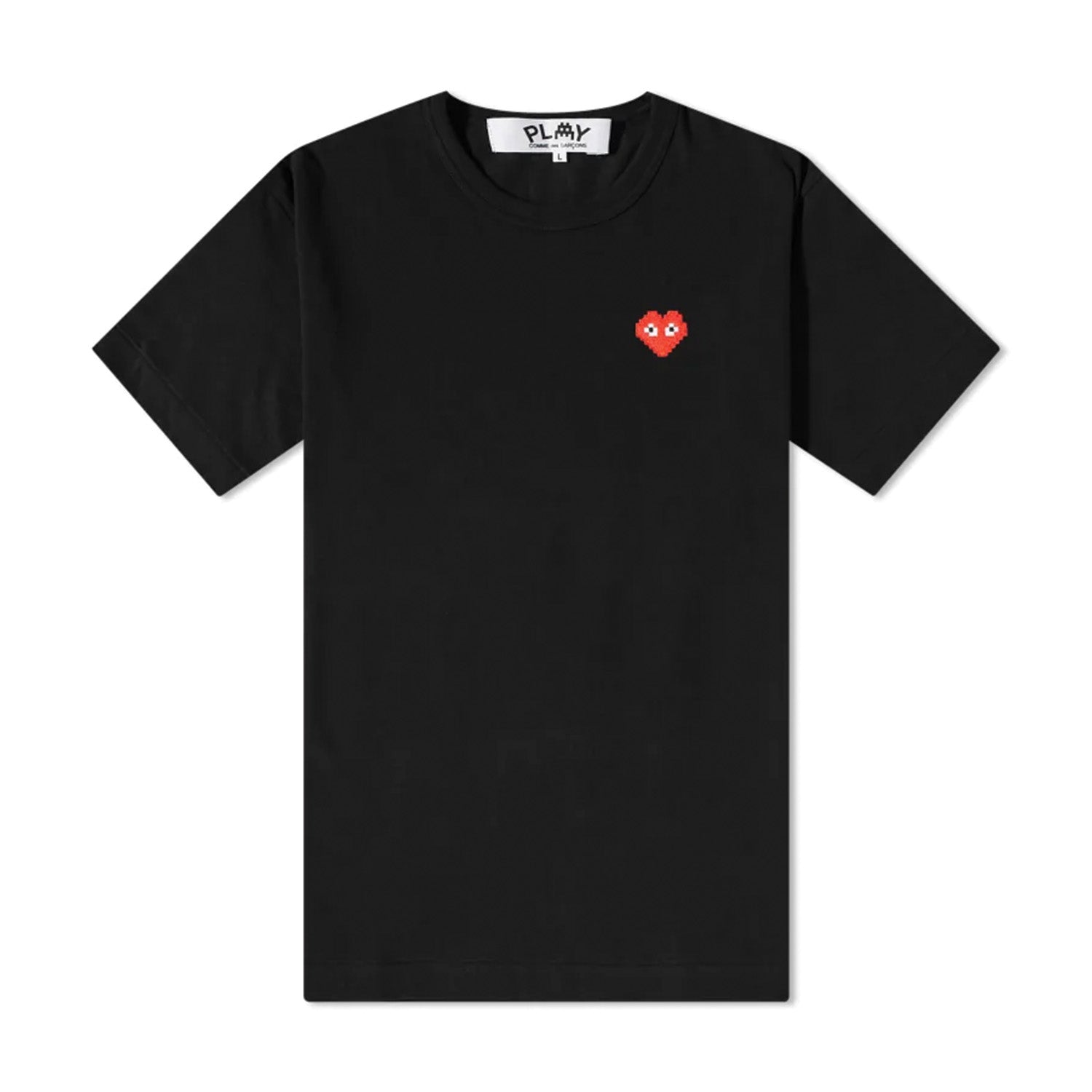 Comme des Garçons Play Invader Heart חולצה שחורה