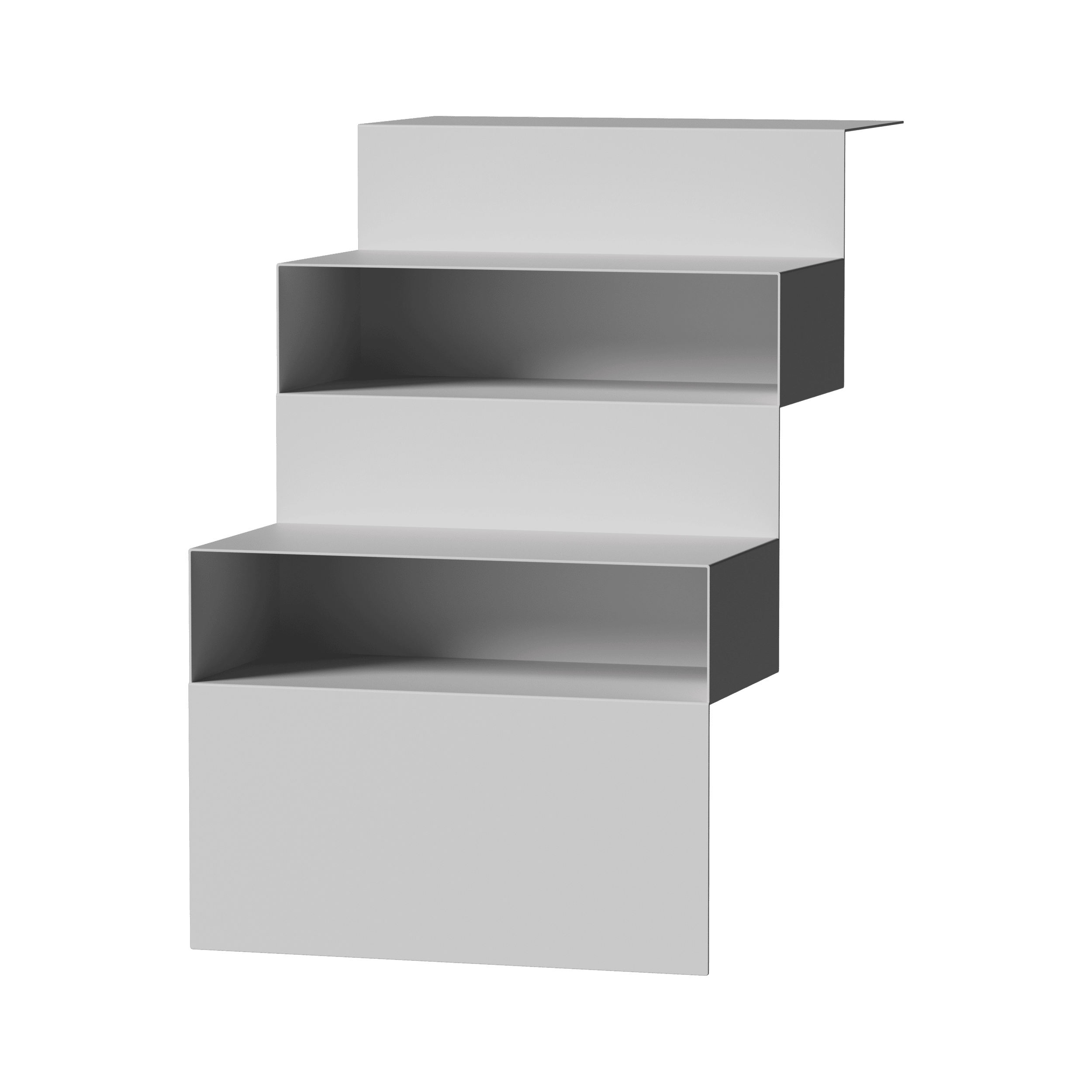 STAIRS - WALL SHELF - GRAY