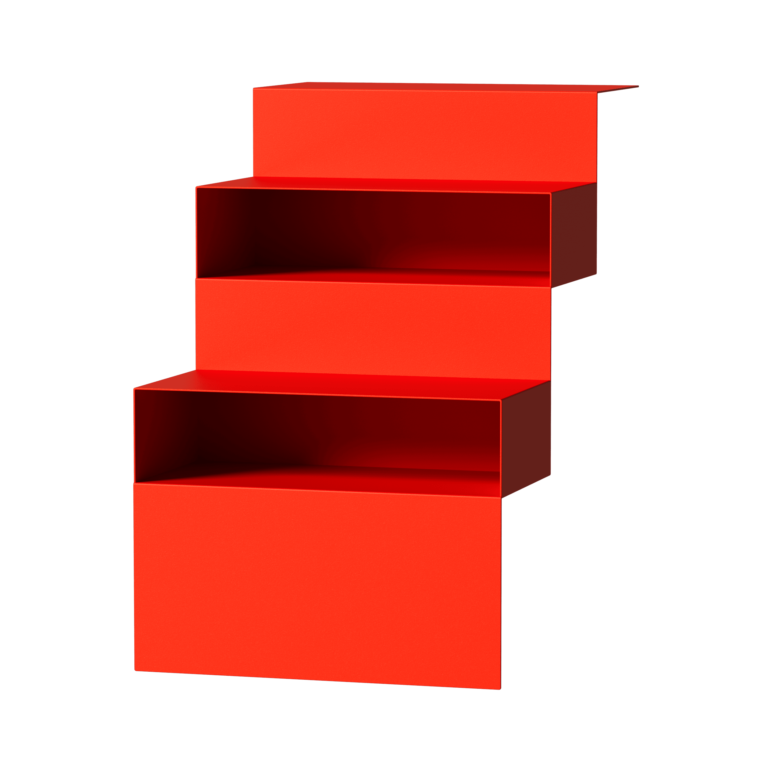 STAIRS - WALL SHELF - LUMINOUSRED