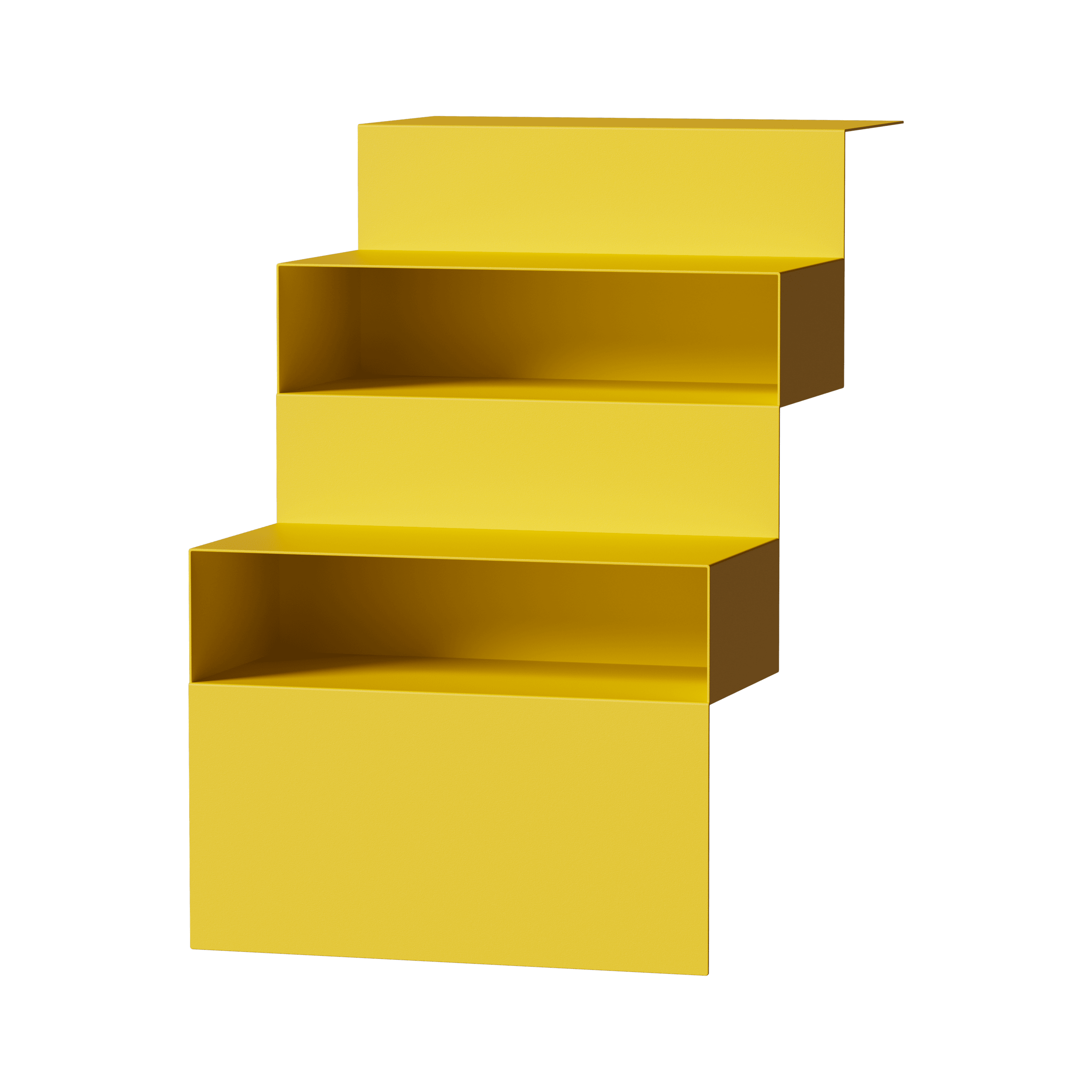 STAIRS - WALL SHELF - YELLOW