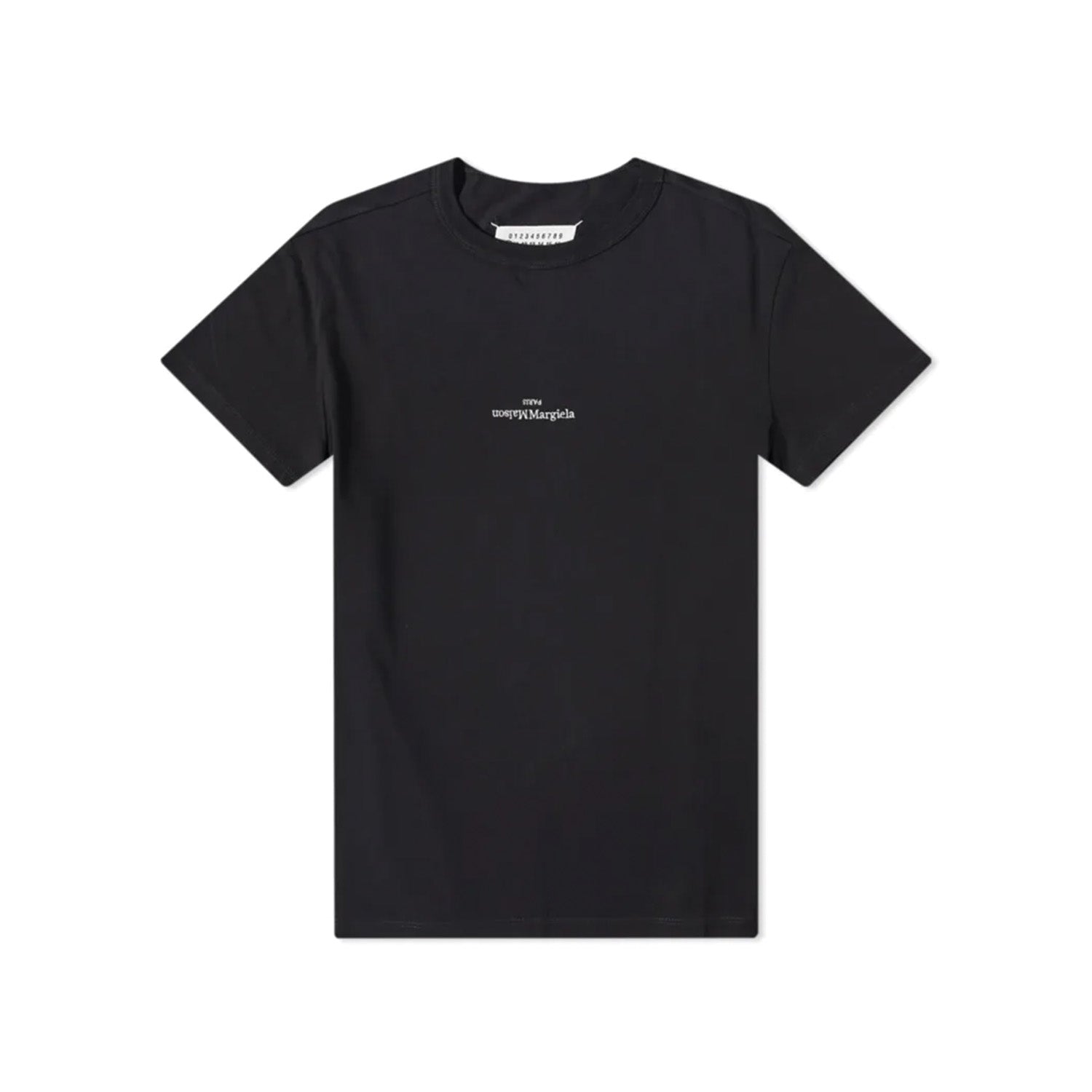Maison Margiela Embroidered Text Logo T-Shirt Black
