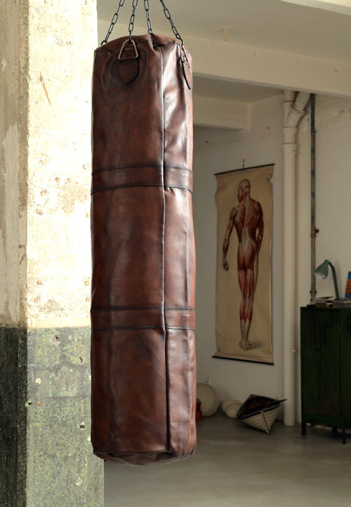 VINTAGE LEATHER PRO KICKBOXING BAG 1920 - Brown