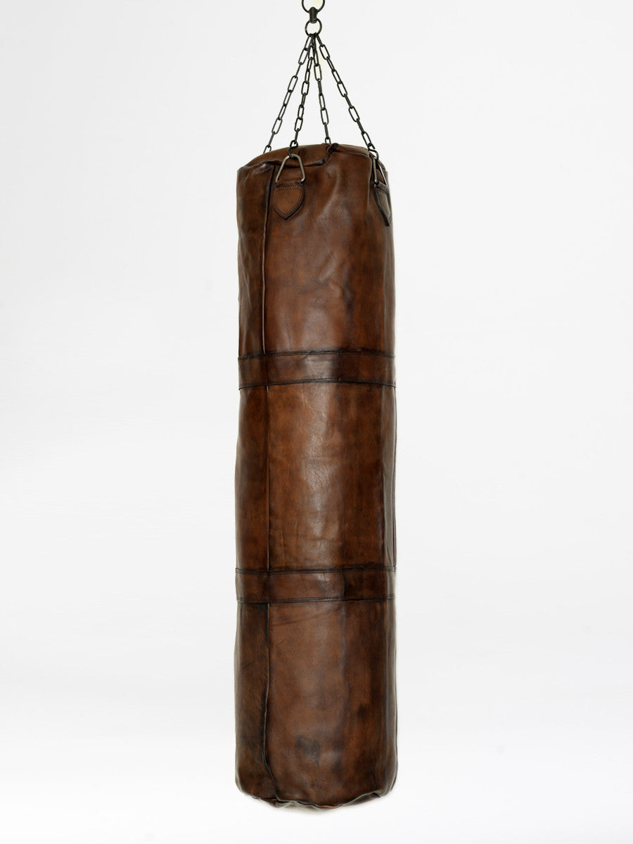 VINTAGE LEATHER PRO KICKBOXING BAG 1920 - חום שק איגרוף