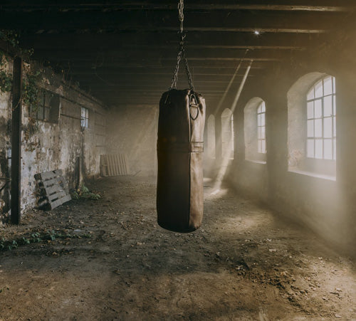 VINTAGE LEATHER PUNCHING BAG 1920 - Brown