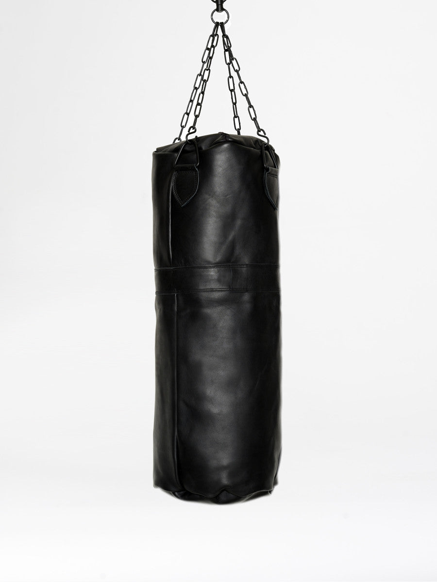 VINTAGE LEATHER PUNCHING BAG 1920 - שחור שק איגרוף 