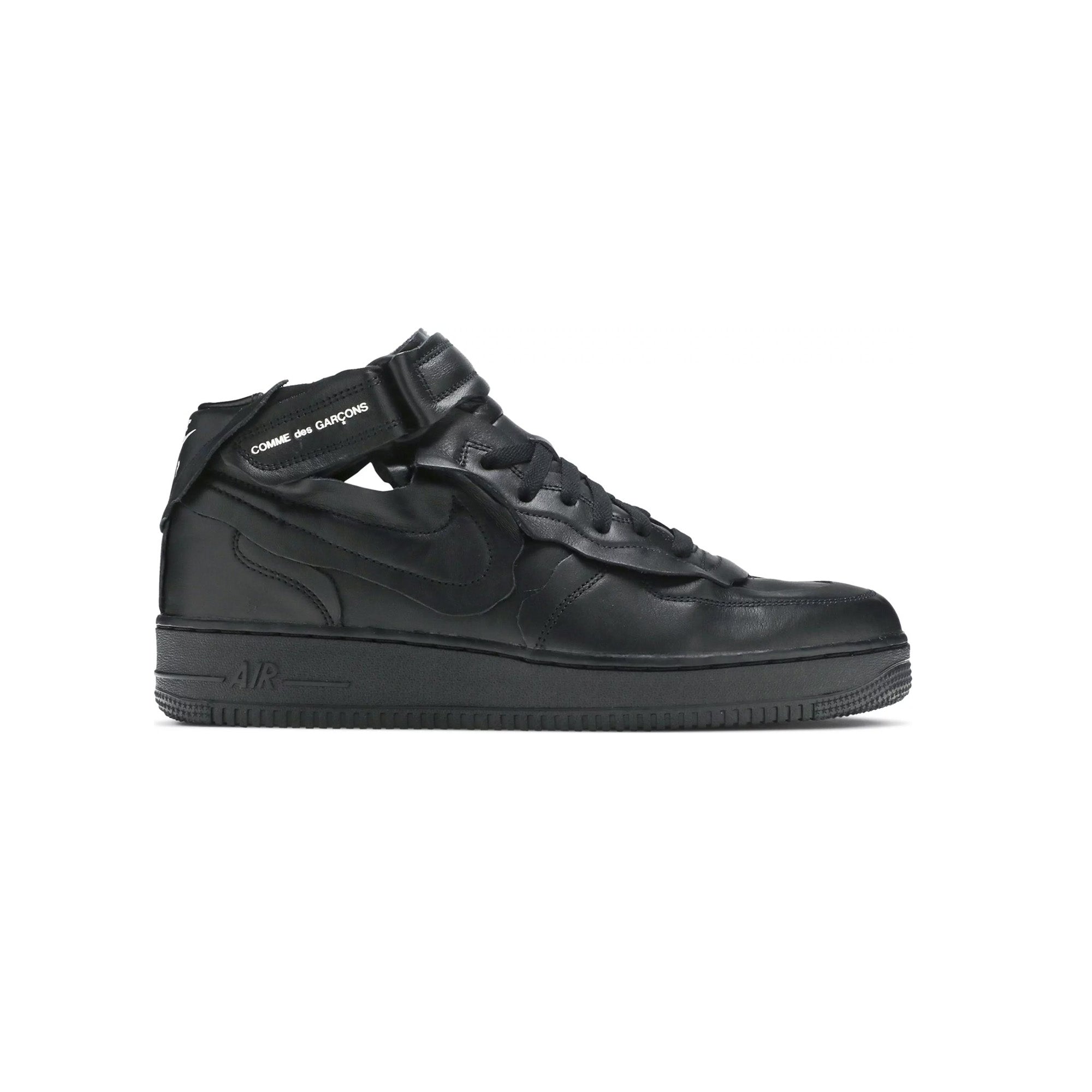 Nike Air Force 1 Mid Triple Black x Comme des Garçons