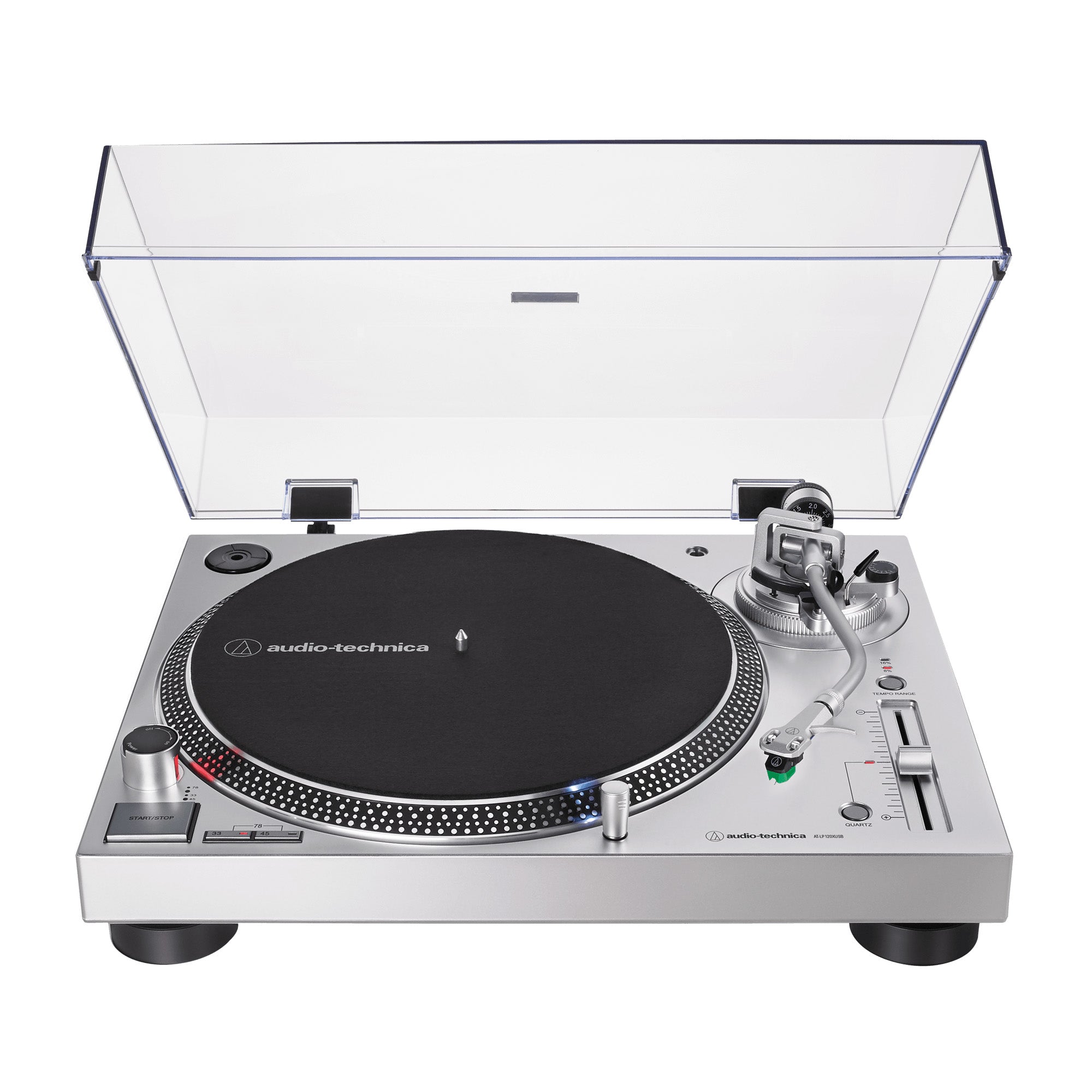 Audio-Technica Direct-Drive Turntable (Analog & USB) AT-LP120XUSB - SILVER